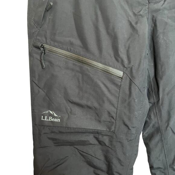 L.L. Bean Men's Wildcat Waterproof Insulated Snow Pants Black Ski Winter Size S - Picture 9 of 13